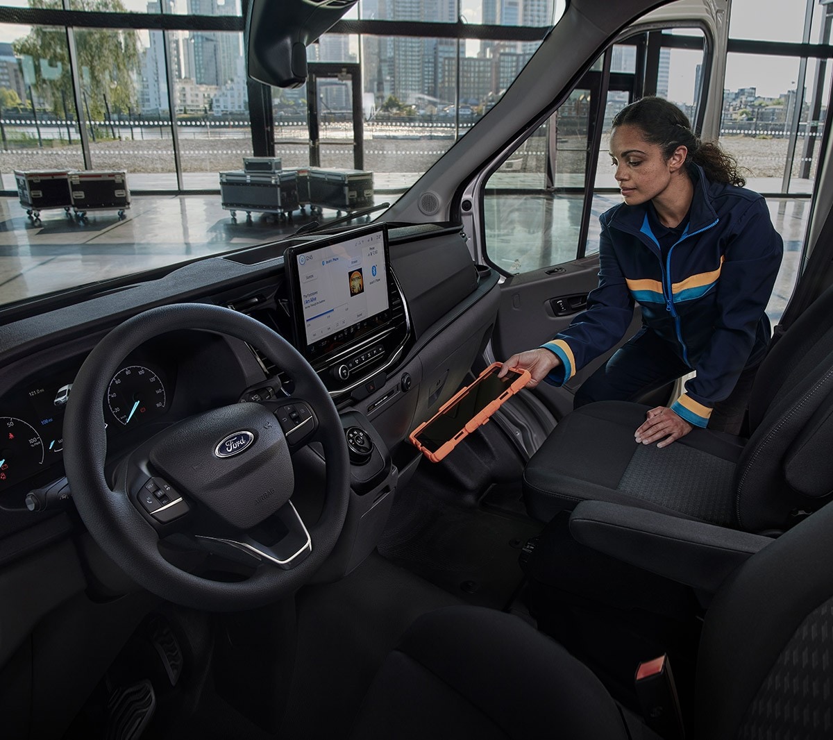 Almacenamiento interno de la Ford E-Transit
