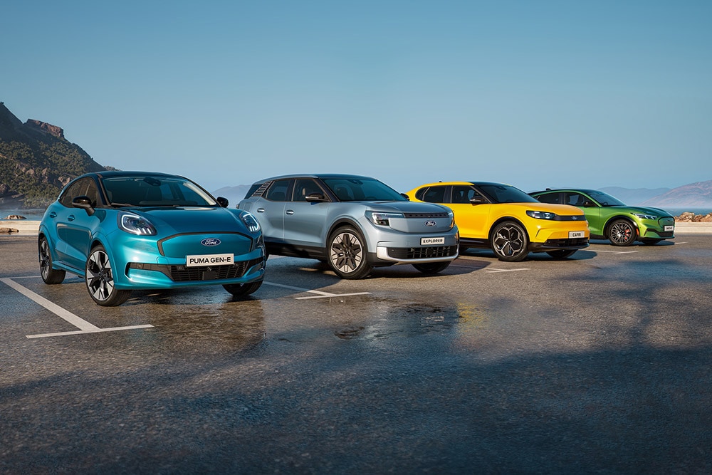 Gama vehículos Ford de distintos colores