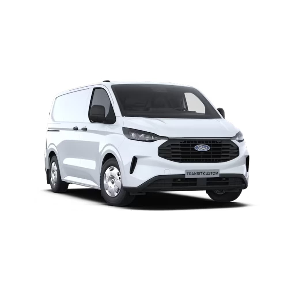 Transit Custom PHEV de color blanco