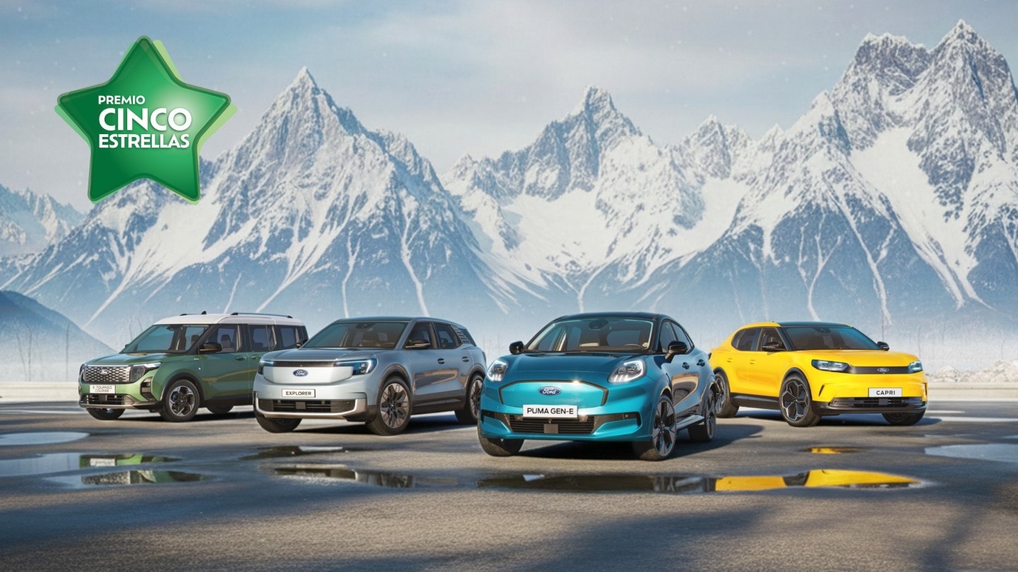 Gama de eléctricos Ford ganadores del premio 5 estrellas