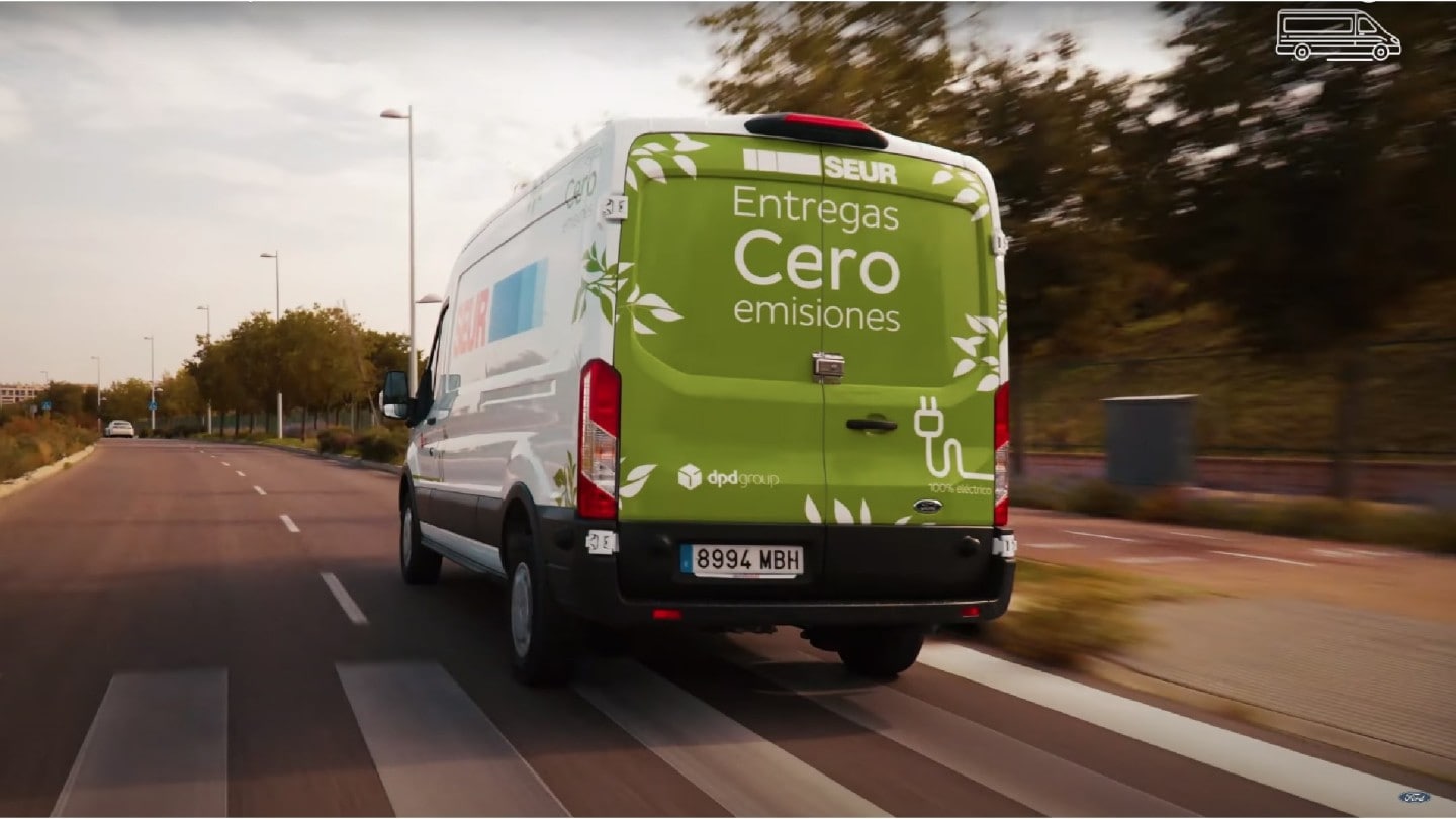 Seur entrega con cero emisiones con la E-Transit 