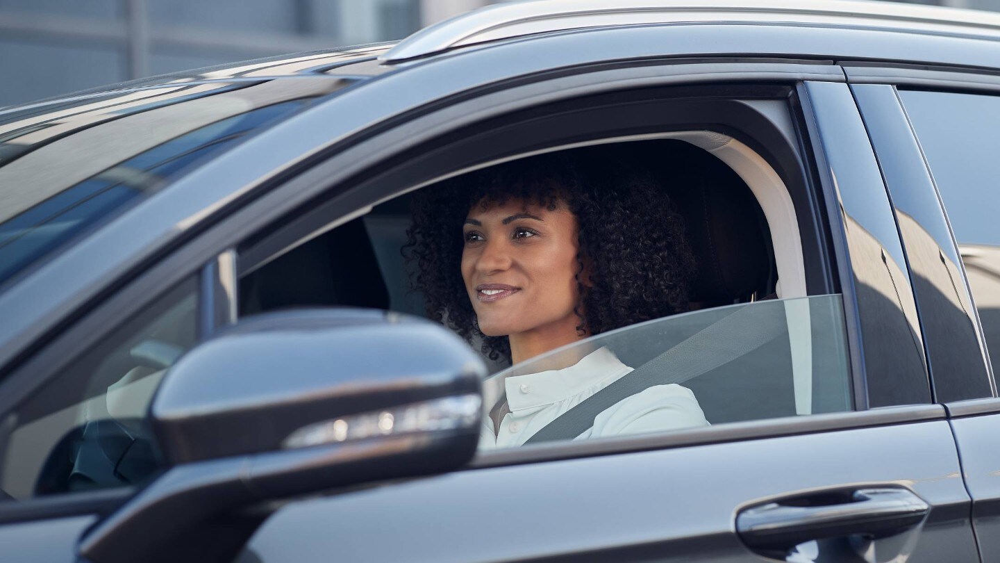 Woman in the car