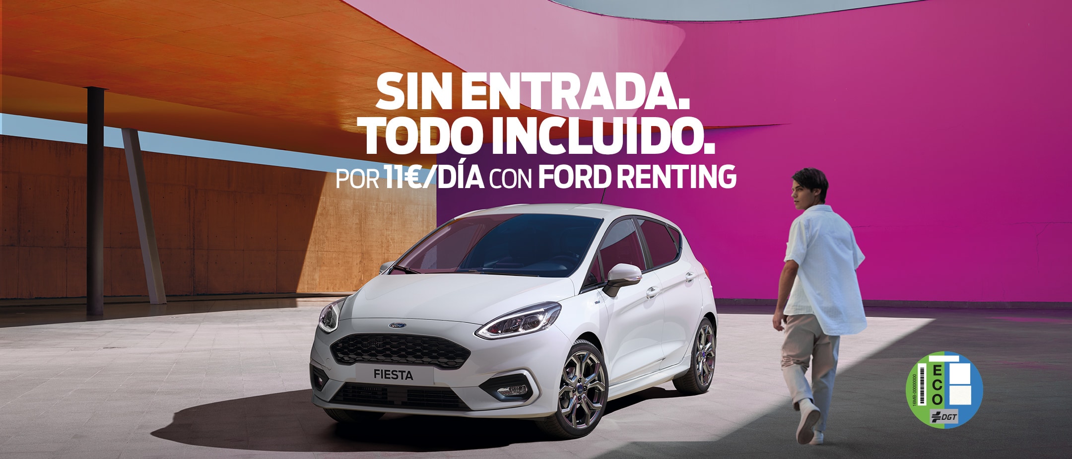 White Ford Fiesta ST-Line car parked White Ford Fiesta ST-Line car parked