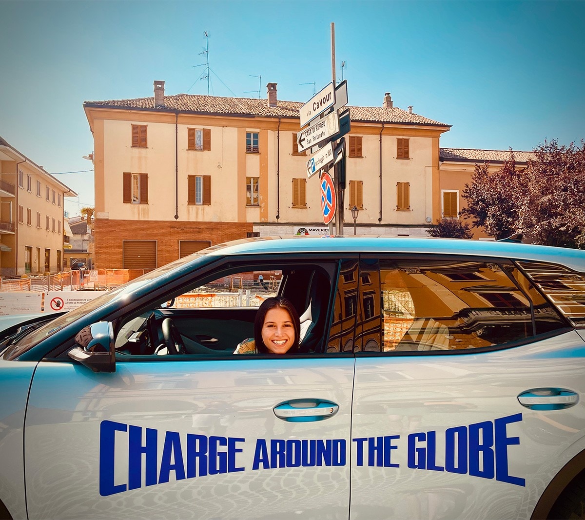 Lexie Alford en el Ford Explorer eléctrico