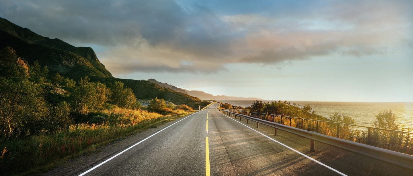 Carretera en paisaje