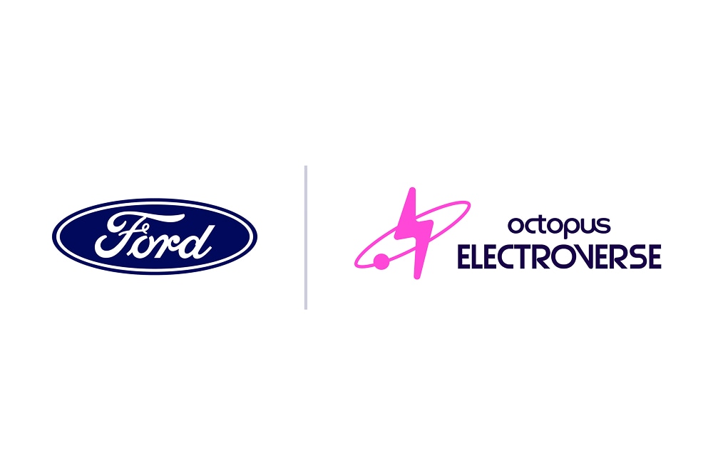 Logotipos de Ford y Octopus Electroverse