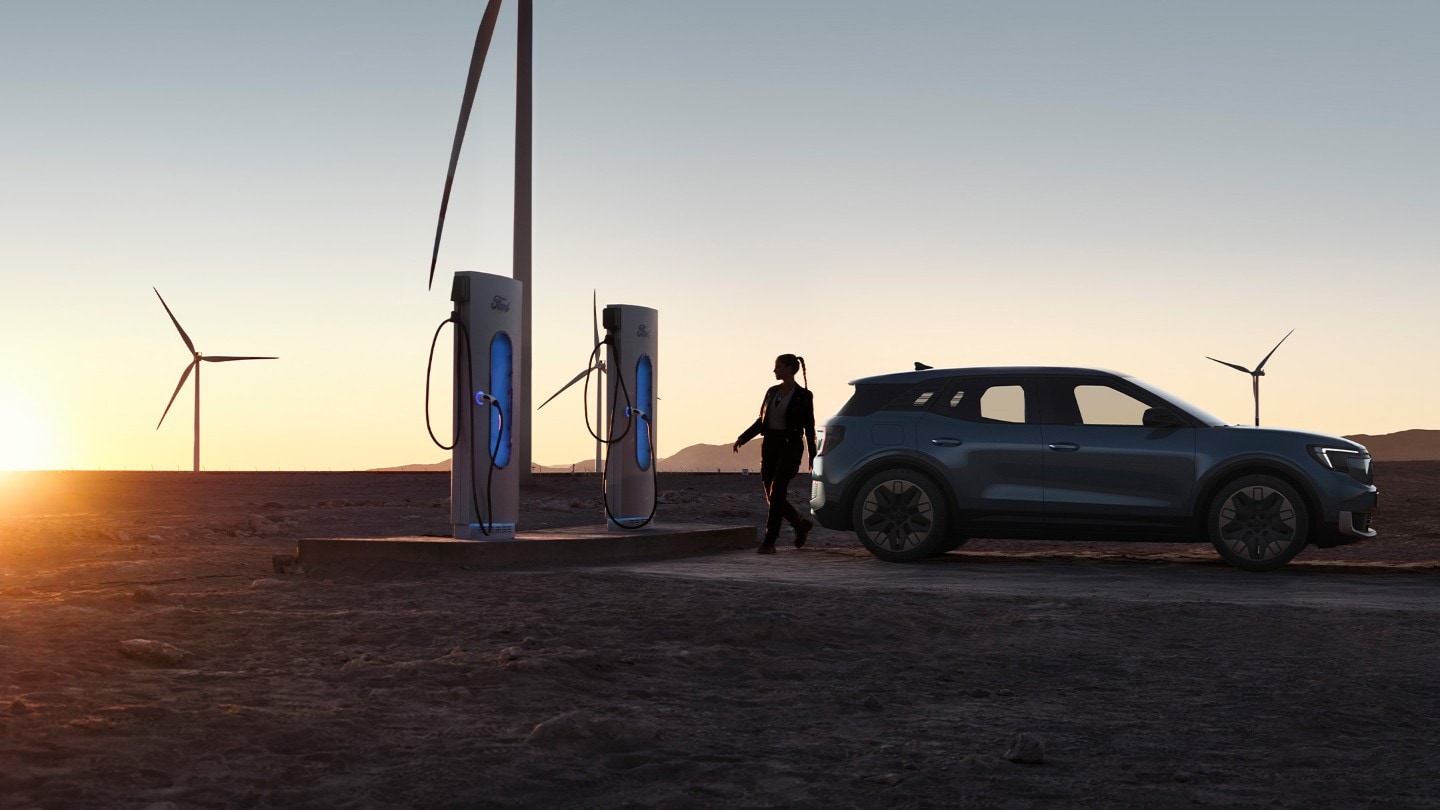 All-electric Explorer charging