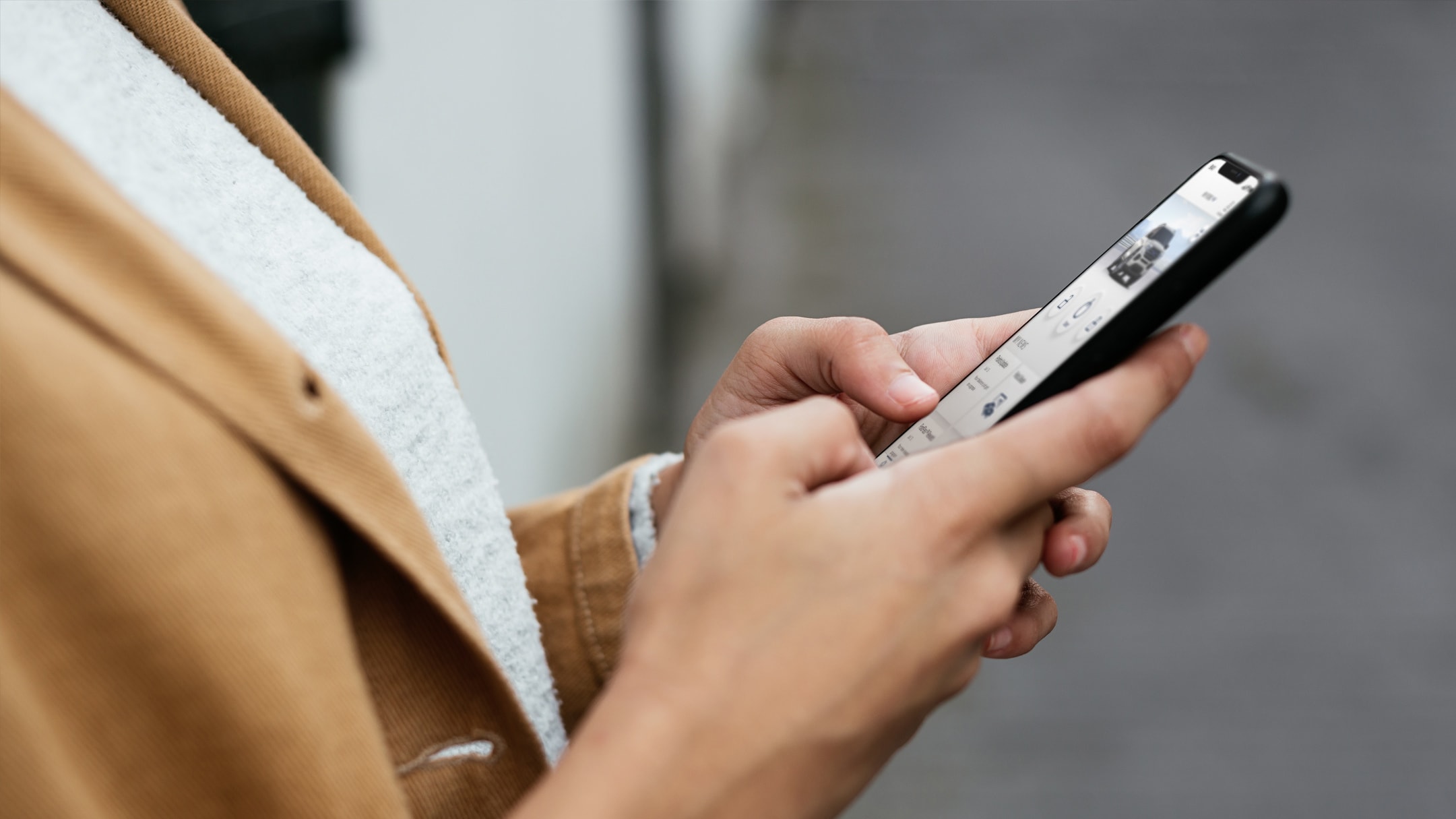 A phone in the hands