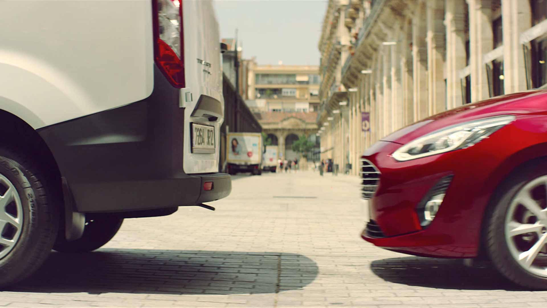 Ford Fiesta showing pre-collision assist