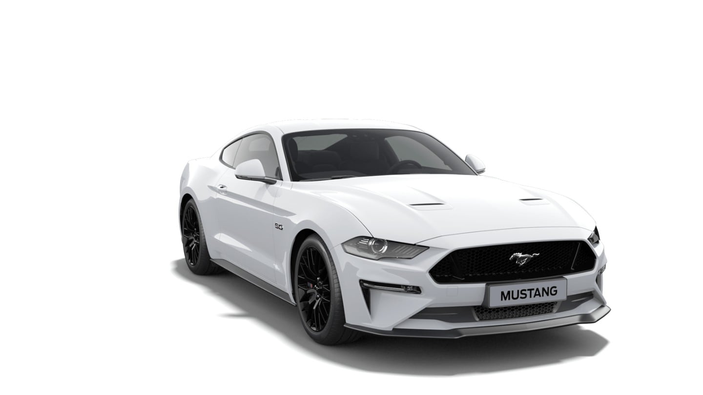 Ford Mustang V8 GT from 3/4 front view