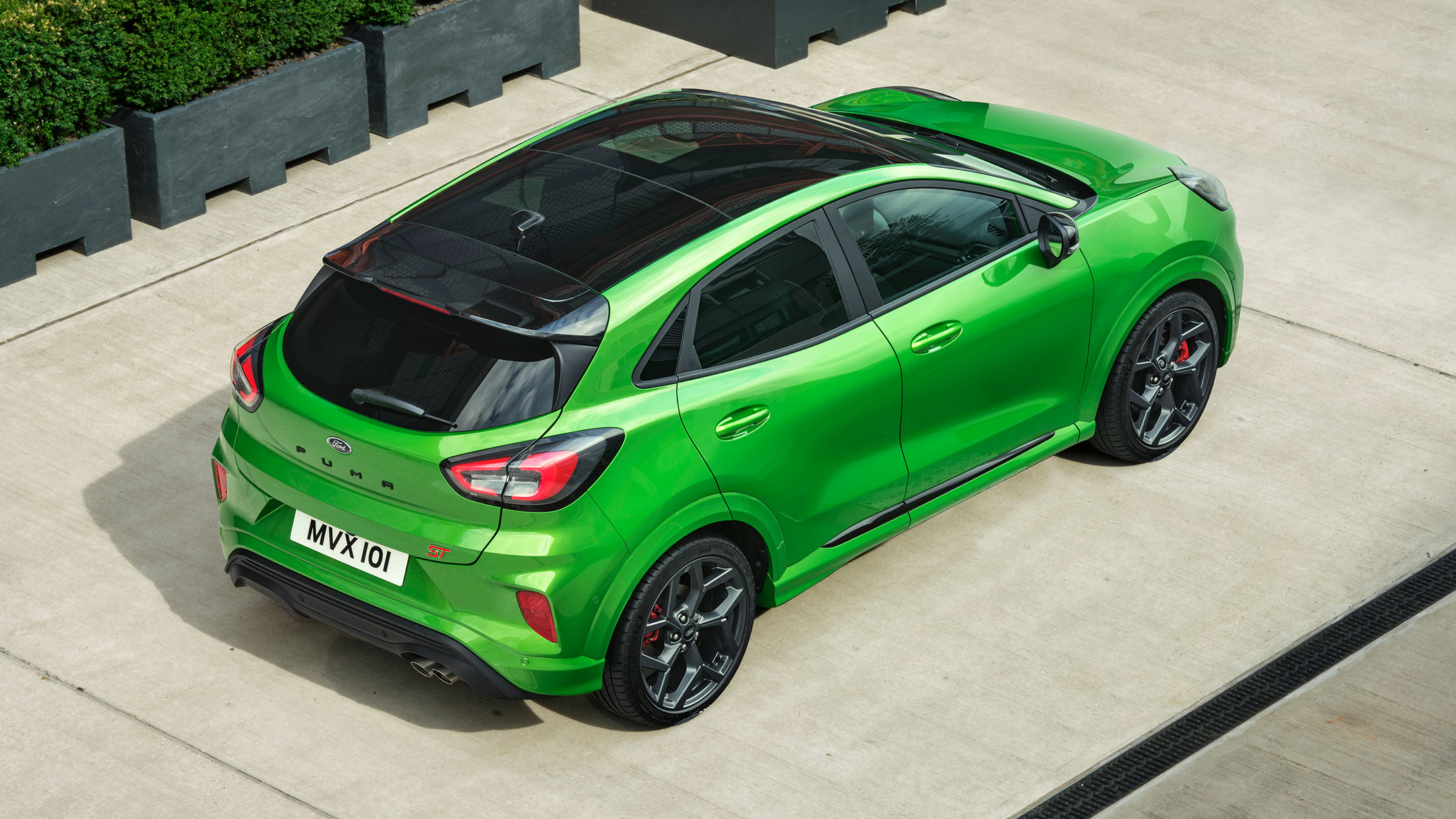 Vista superior del modelo Nuevo Ford Puma ST 