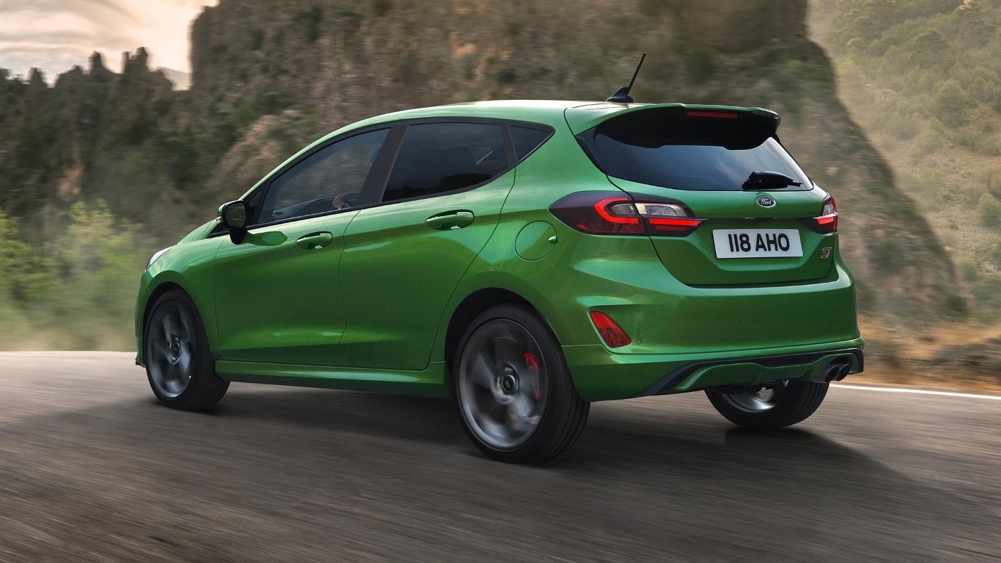 Ford Fiesta ST rear three quarter view