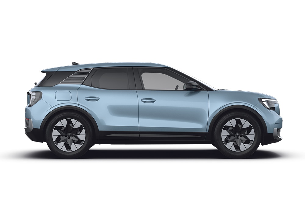 Ford Explorer azul, parte de la gama de coches familiares Ford.