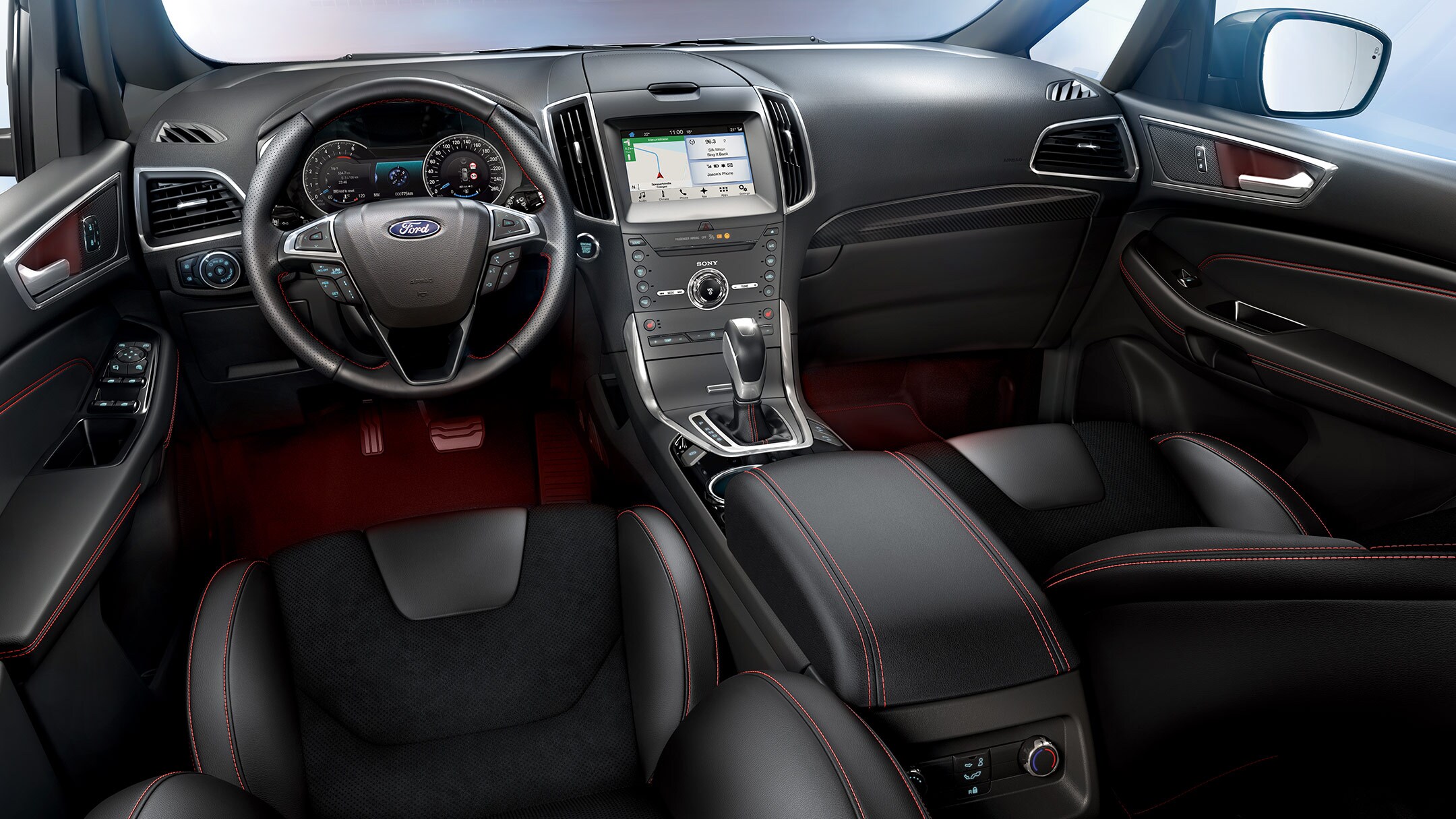 Ford S-MAX ST-Line interior with SYNC 3
