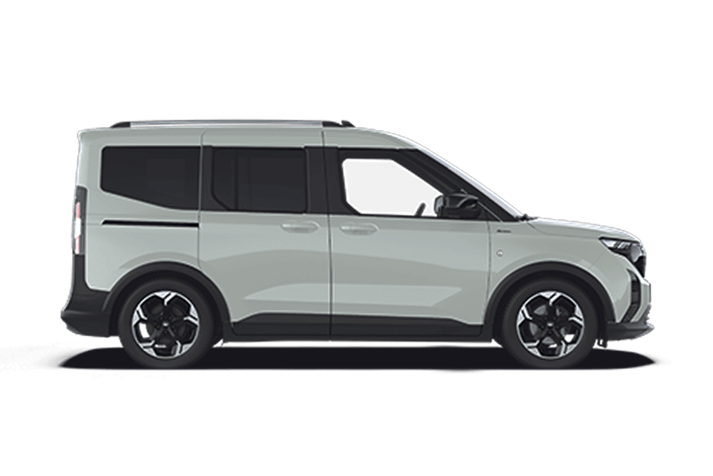 Perfil lateral de un E-Tourneo Courier