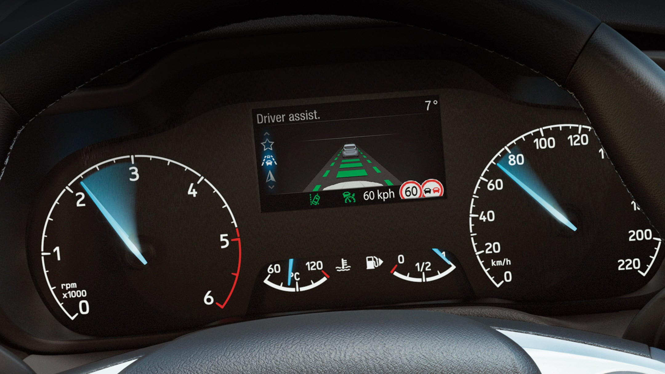 Ford Transit Connect interior with Speed Assist