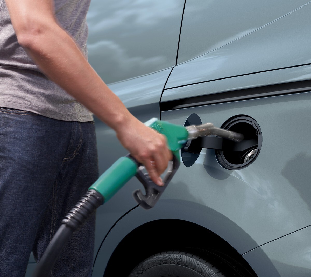 Detalle del depósito de gasolina