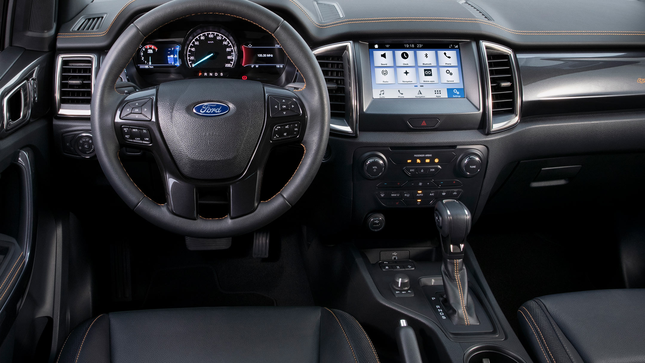 Ford Ranger Wildtrak interior