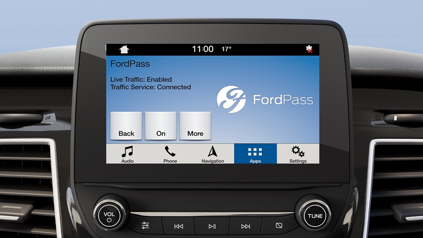 Interior de la nueva Ford Transit con FordPass