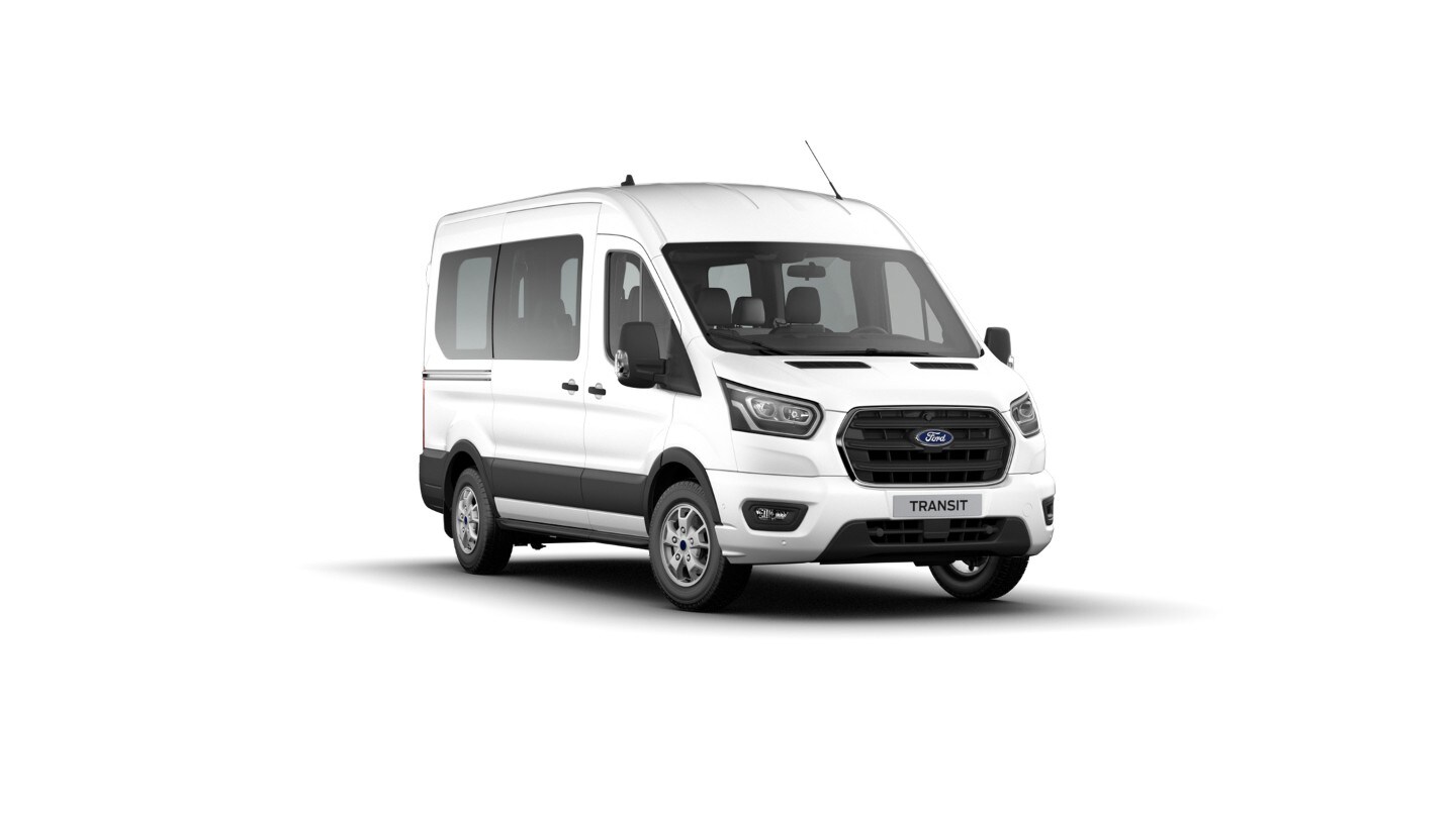 Ford Transit Kombi en blanco 