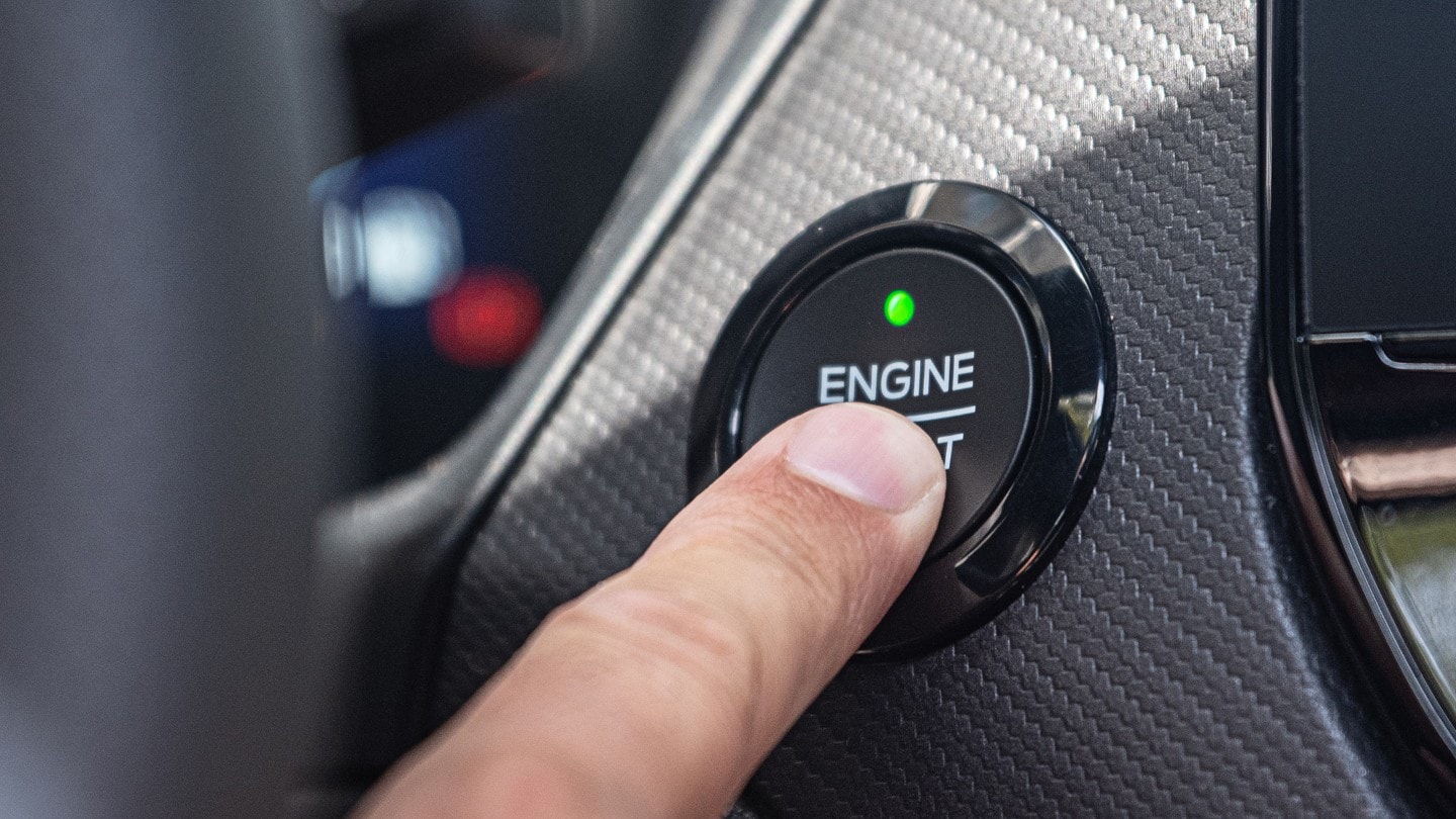 Detail on Engine Start button