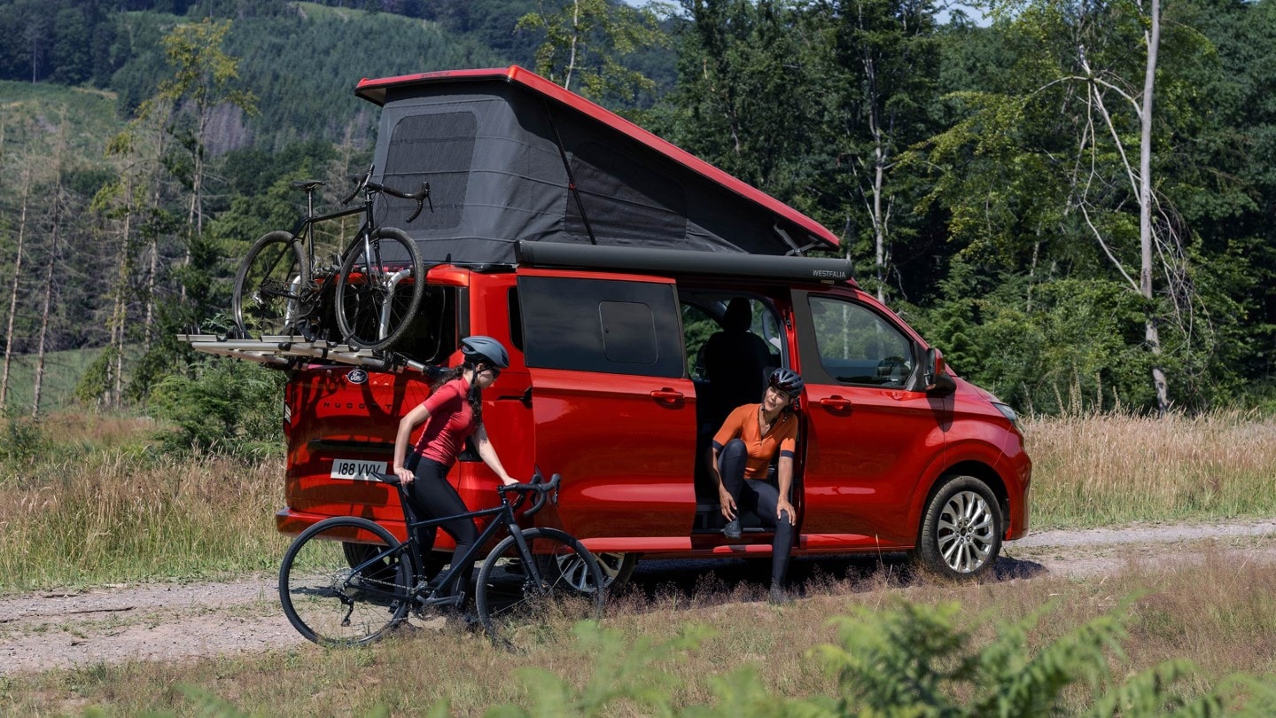 Nueva Ford Transit Custom Nugget portabicicletas trasero exterior