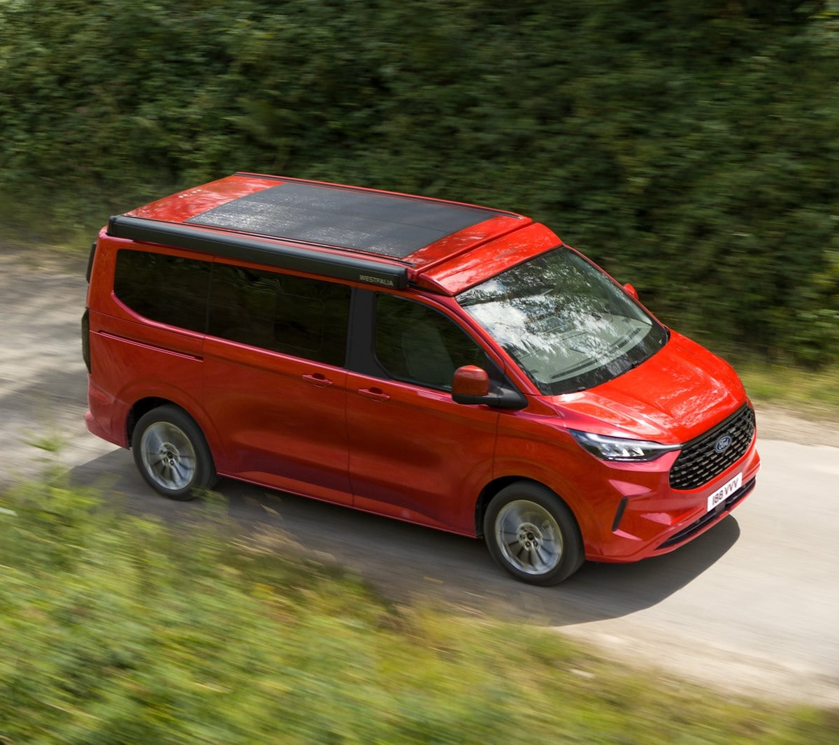 Vista aerea de la nueva Ford Transit Custom Nugget