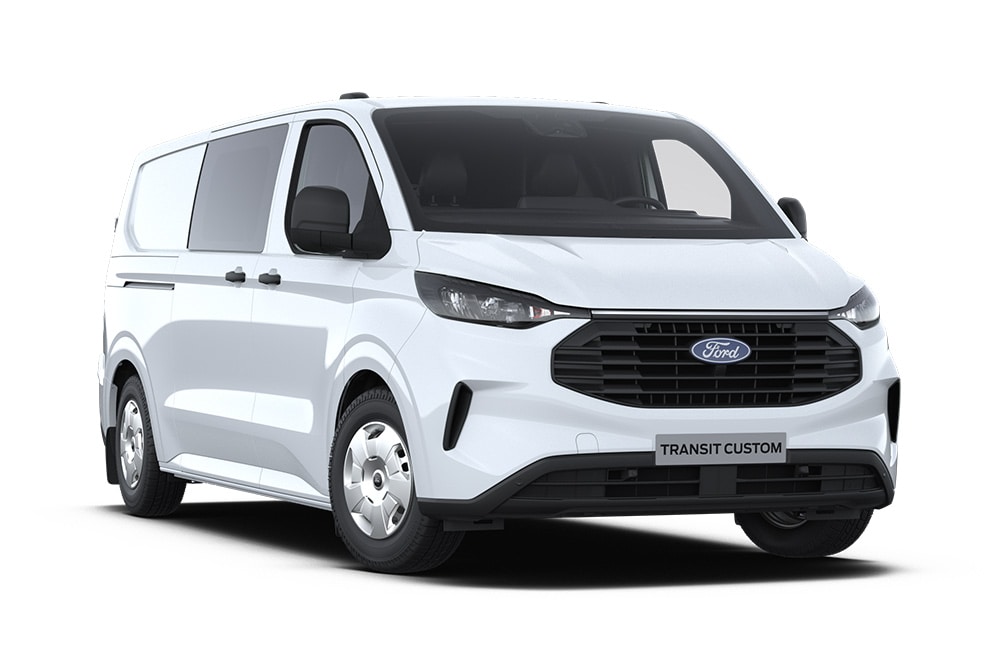 Ford Transit Custom MultiCab blanca.
