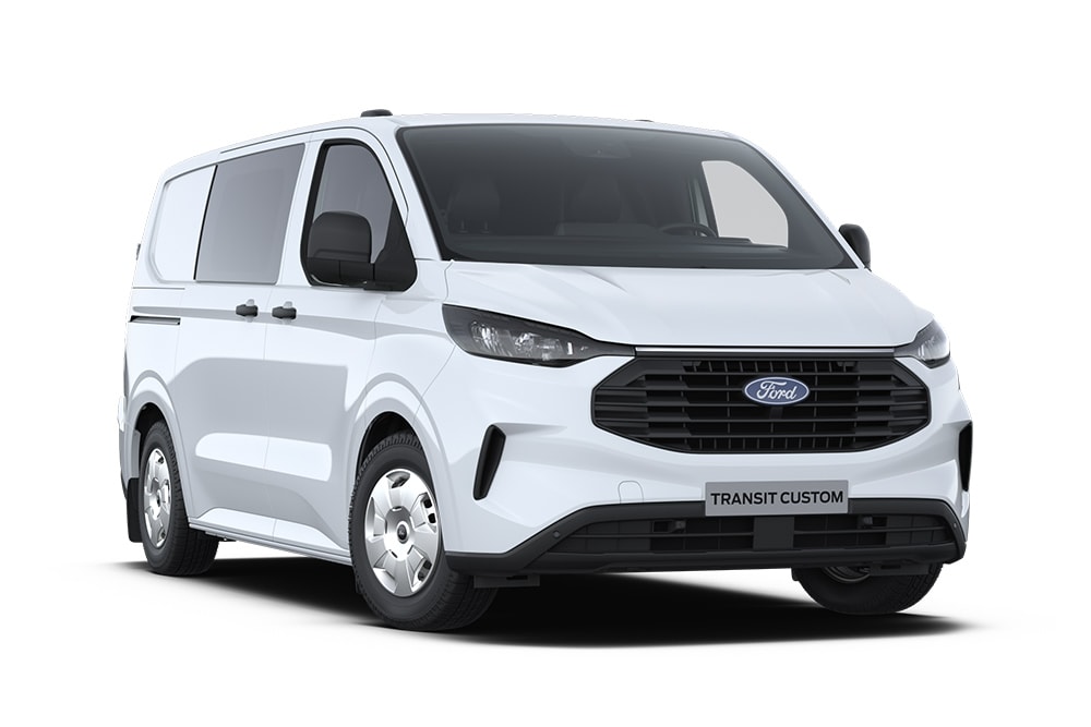 Ford Transit Custom MultiCab blanca.