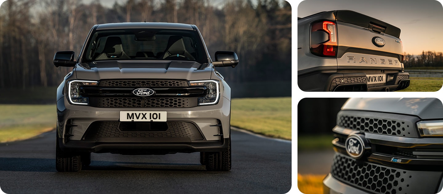 Vista delantera del Ford Ranger MS-RT con su atrevida rejilla.