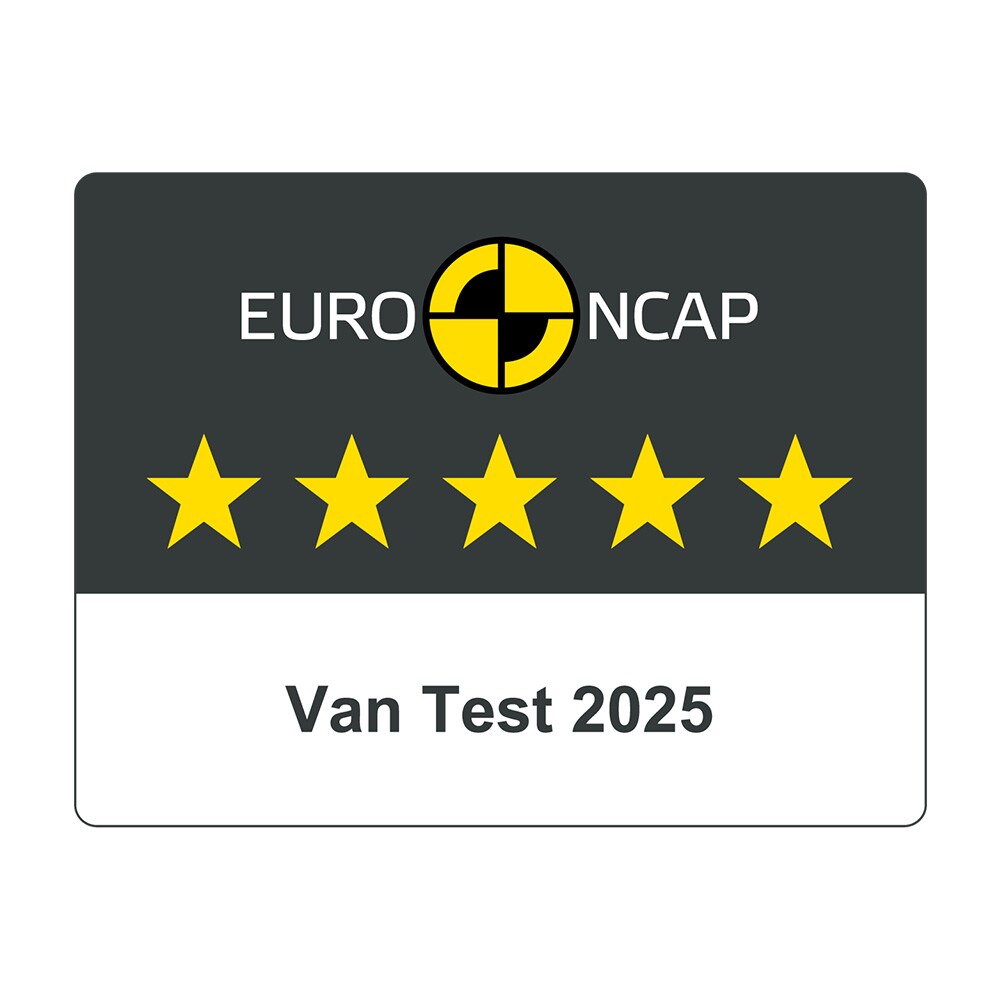 La insignia de la clasificación de seguridad NCAP de 5 estrellas