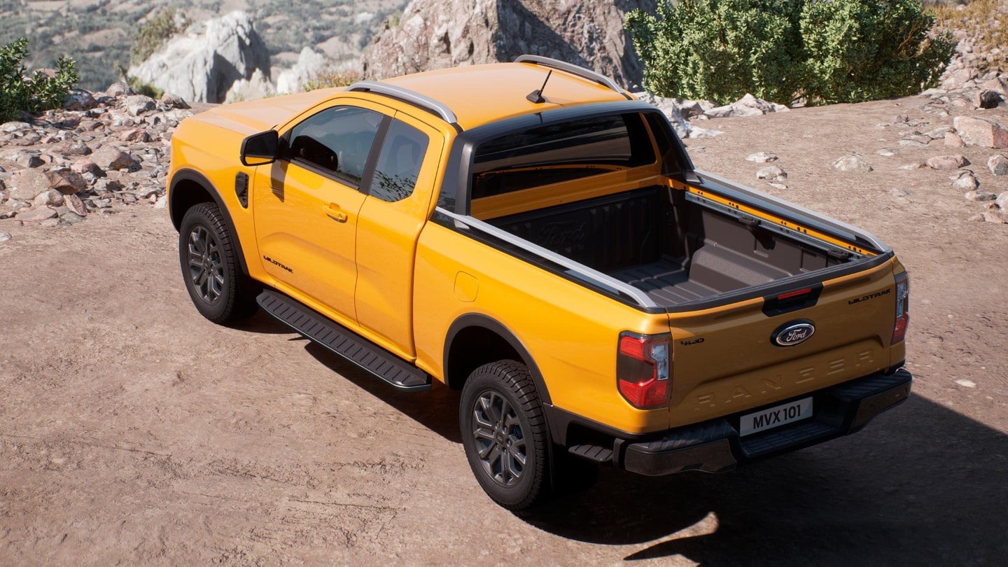 All-New Ford Ranger Wildtrak 3/4 rear view